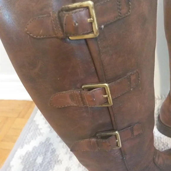 Brown Leather Riding Boots - Picture 5 of 8